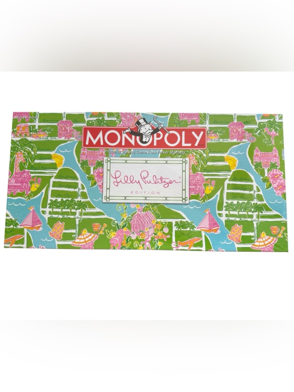 NEW Rare Vintage Lilly Pulitzer Monopoly Game Green Blue Coastal Collectible
